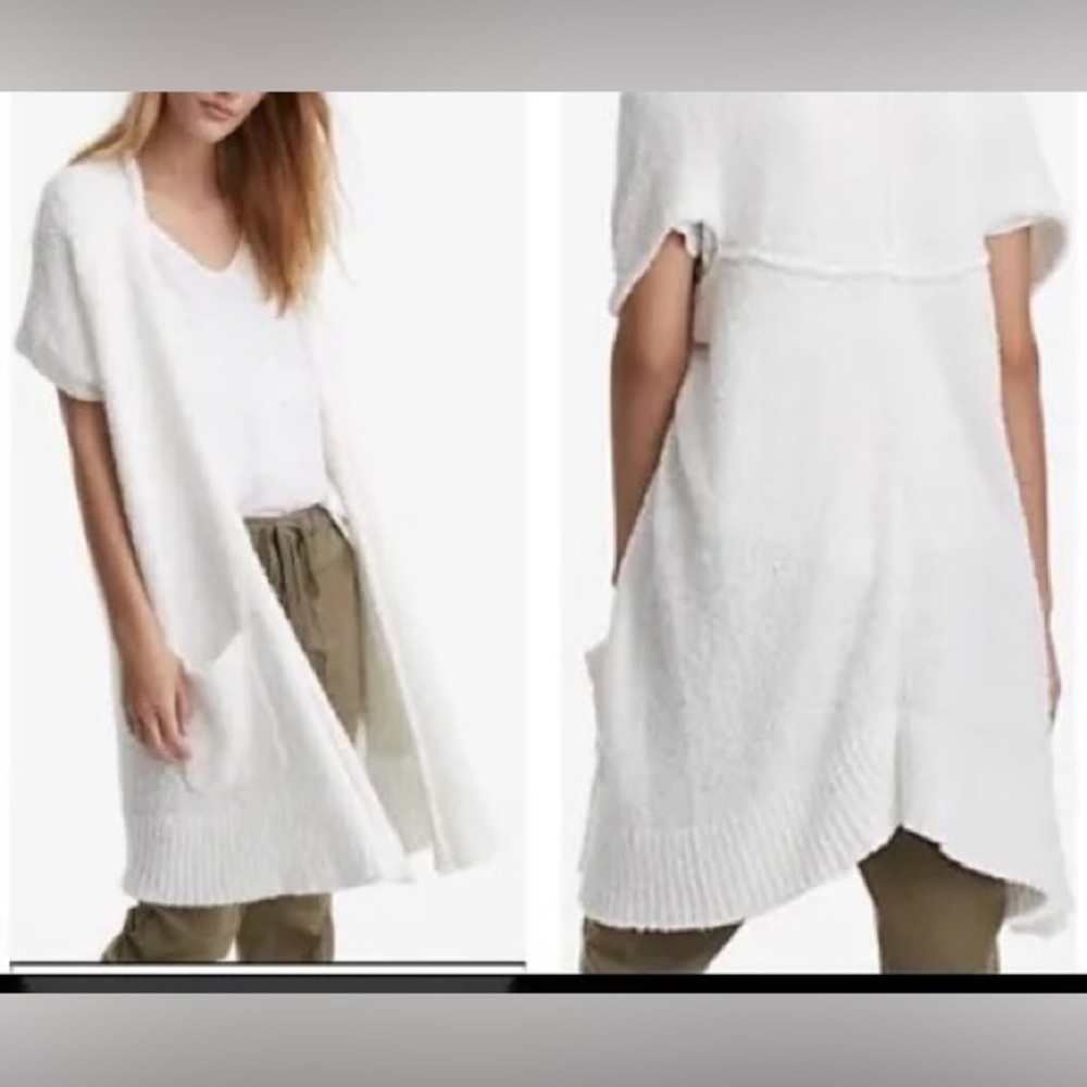 NWOT Lou & Grey Long Short Sleeved Cardigan. Medium
